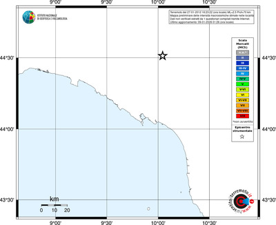 Mappa MCS - territori località