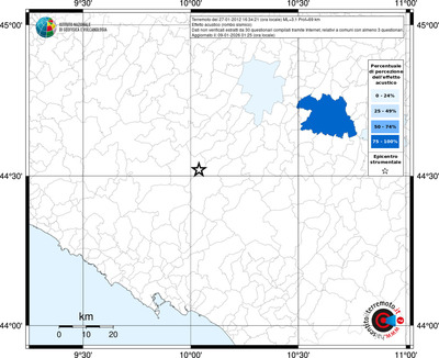 Mappa territorio comunale con almeno 3 questionari