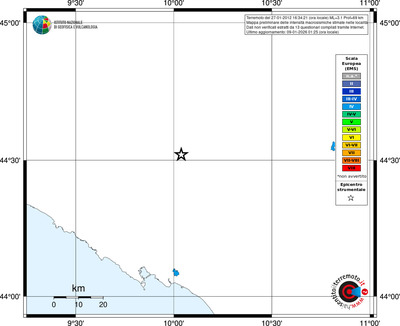Mappa EMS - territori località