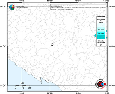 Mappa territorio comunale con almeno 3 questionari