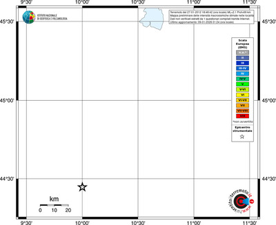 Mappa EMS - territori località