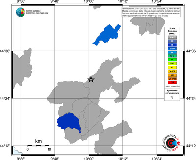 Mappa EMS - territori comuni