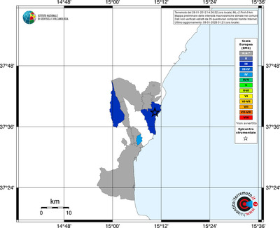 Mappa EMS - territori comuni