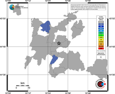 Mappa MCS - territori comuni