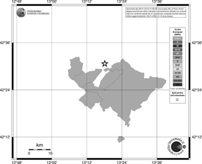 Mappa EMS - territori comuni