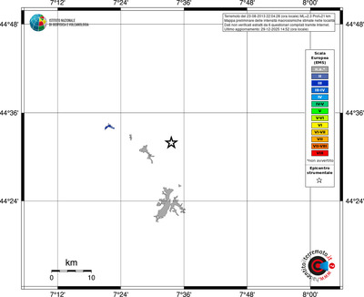 Mappa EMS - territori località