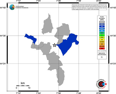Mappa EMS - territori comuni