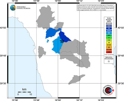 Mappa EMS - territori comuni