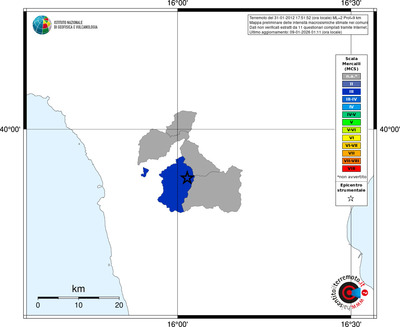 Mappa MCS - territori comuni