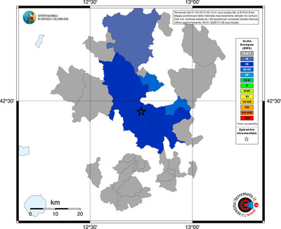 Mappa EMS - territori comuni