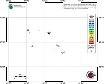 Mappa EMS - territori località