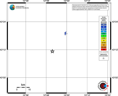 Mappa EMS - territori località