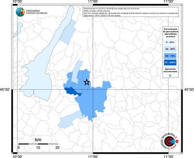 Mappa territorio comunale con almeno 3 questionari
