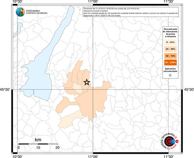 Mappa territorio comunale con almeno 3 questionari