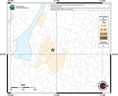 Mappa territorio comunale con almeno 3 questionari