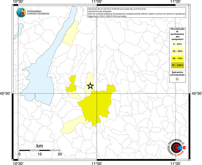 Mappa territorio comunale con almeno 3 questionari
