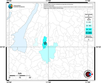 Mappa territorio comunale con almeno 3 questionari