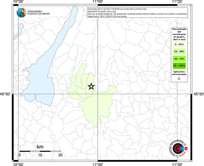 Mappa territorio comunale con almeno 3 questionari