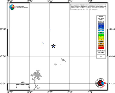 Mappa EMS - territori località