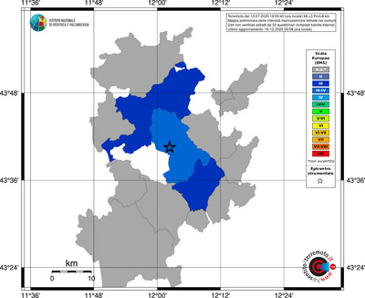 Mappa EMS - territori comuni