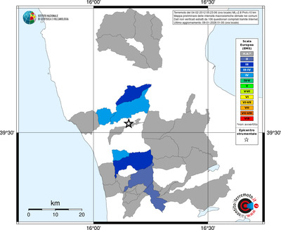 Mappa EMS - territori comuni