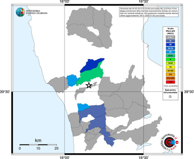 Mappa MCS - territori comuni
