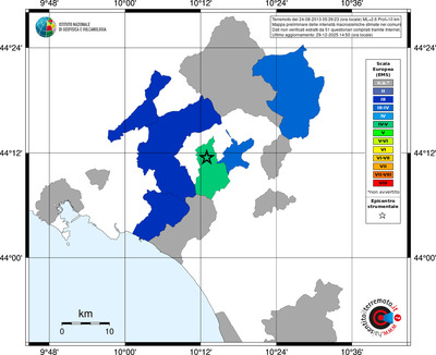 Mappa EMS - territori comuni