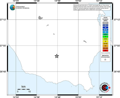 Mappa EMS - territori località