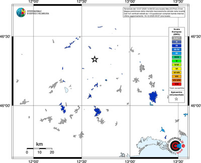 Mappa EMS - territori località