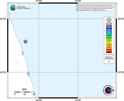 Mappa EMS - territori località