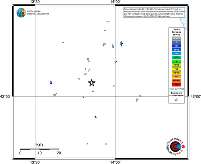 Mappa EMS - territori località