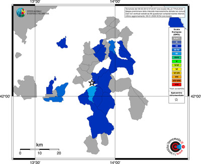 Mappa EMS - territori comuni