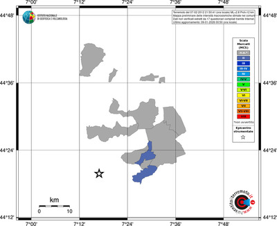 Mappa MCS - territori comuni