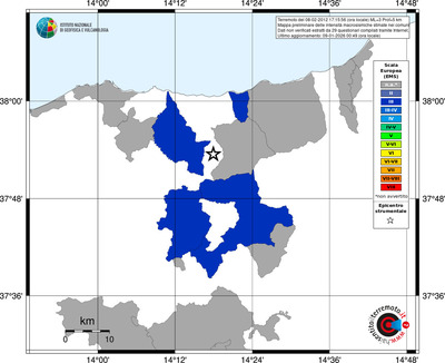Mappa EMS - territori comuni
