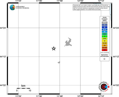 Mappa EMS - territori località
