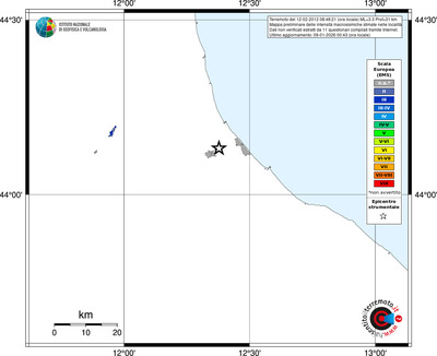 Mappa EMS - territori località