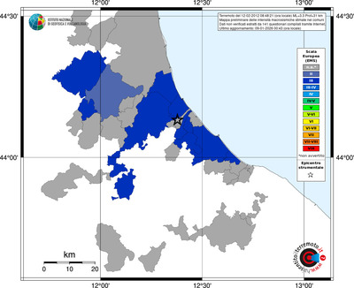 Mappa EMS - territori comuni