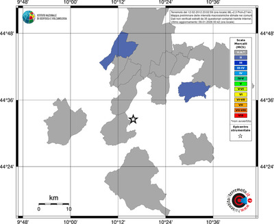 Mappa MCS - territori comuni