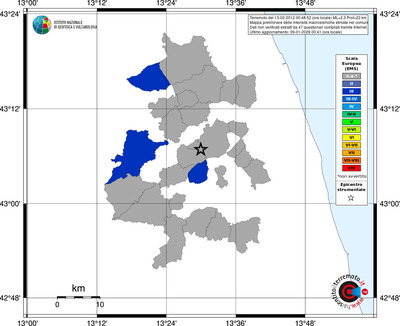 Mappa EMS - territori comuni