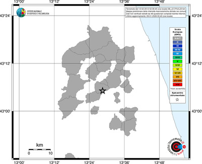 Mappa EMS - territori comuni