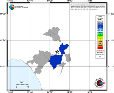 Mappa EMS - territori comuni
