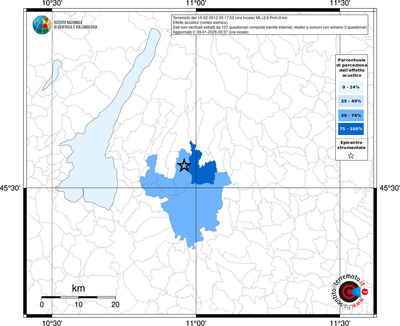 Mappa territorio comunale con almeno 3 questionari