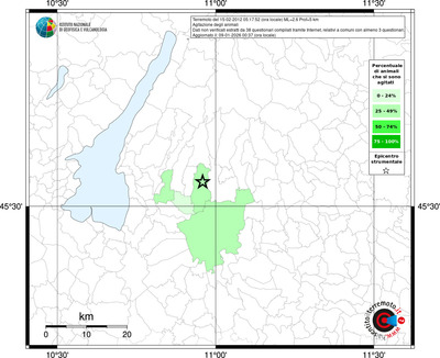 Mappa territorio comunale con almeno 3 questionari