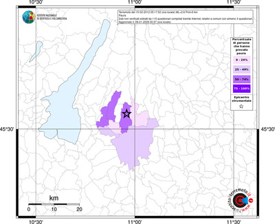 Mappa territorio comunale con almeno 3 questionari