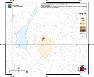 Mappa territorio comunale con almeno 3 questionari