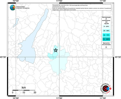 Mappa territorio comunale con almeno 3 questionari