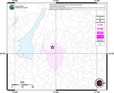 Mappa territorio comunale con almeno 3 questionari
