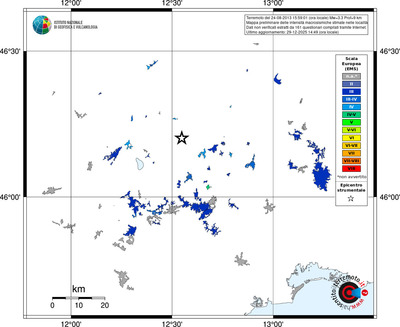 Mappa EMS - territori località