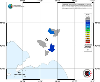 Mappa EMS - territori comuni