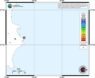 Mappa EMS - territori località